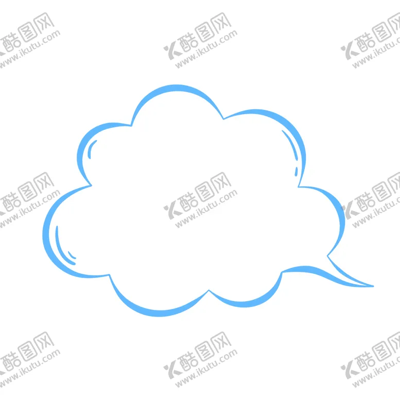 编号：51978009281523239564【酷图网】源文件下载-手绘云朵卡通对话框