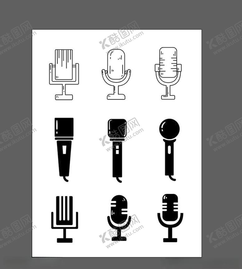 编号：91165109161508478662【酷图网】源文件下载-话筒图标