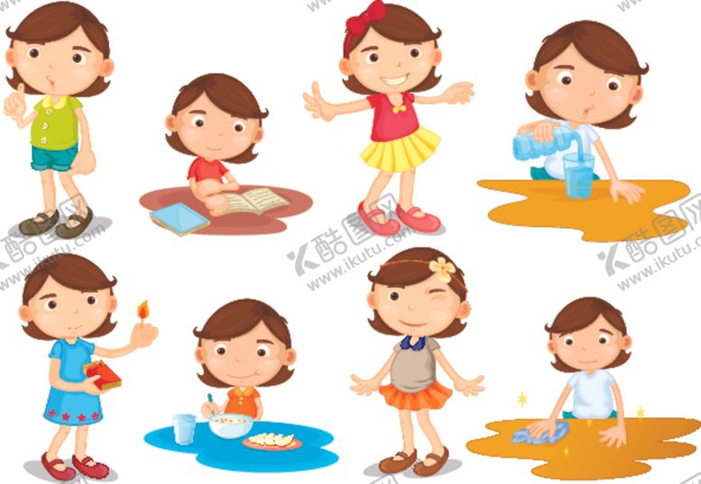 编号：80581810090926589695【酷图网】源文件下载-卡通女孩