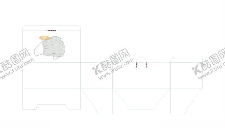 编号：36237710100838327407【酷图网】源文件下载-盒子包装设计线稿手绘刀