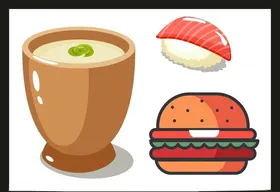 卡通美食餐饮手绘手绘