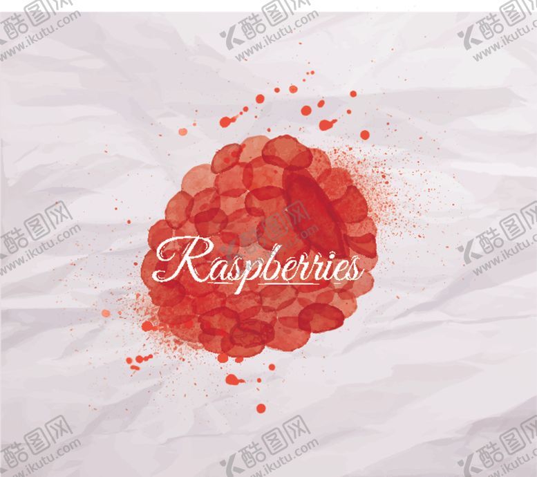 编号：35637709160916019657【酷图网】源文件下载-泼墨水彩水果插画