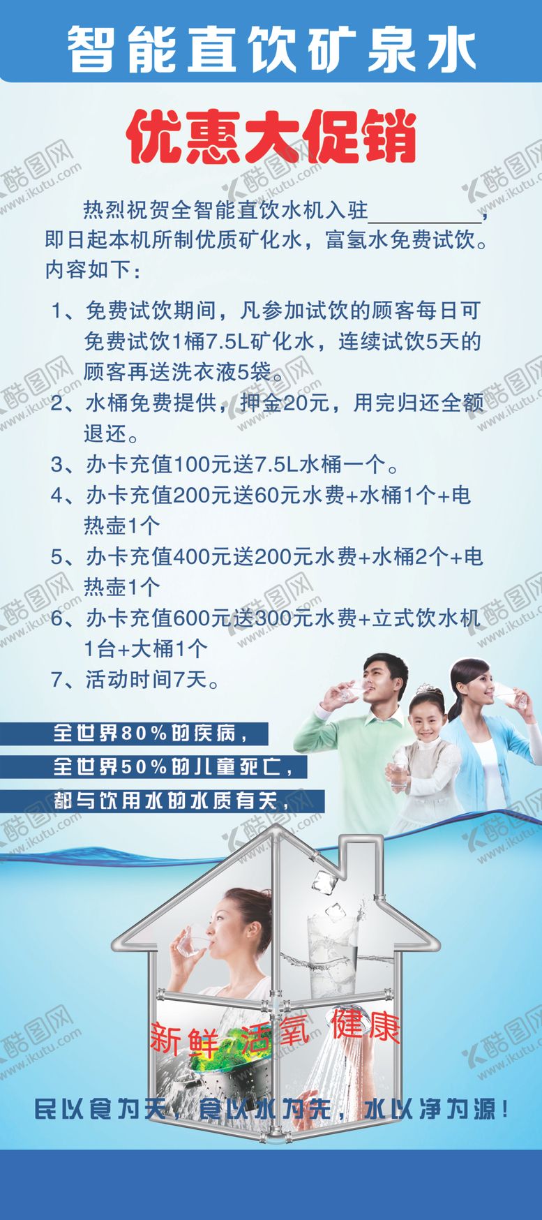 编号：95401305030707451799【酷图网】源文件下载-直饮水展架