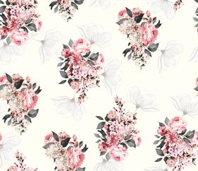 小碎花水彩花大花大牌