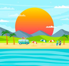 夏天自驾旅游
