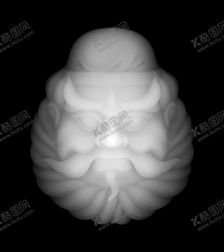 编号：22026810140929109014【酷图网】源文件下载-钟魁头浮雕图精雕图