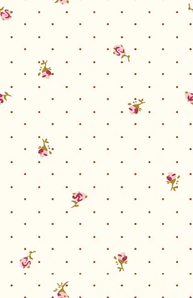 小碎花水彩数码印手绘