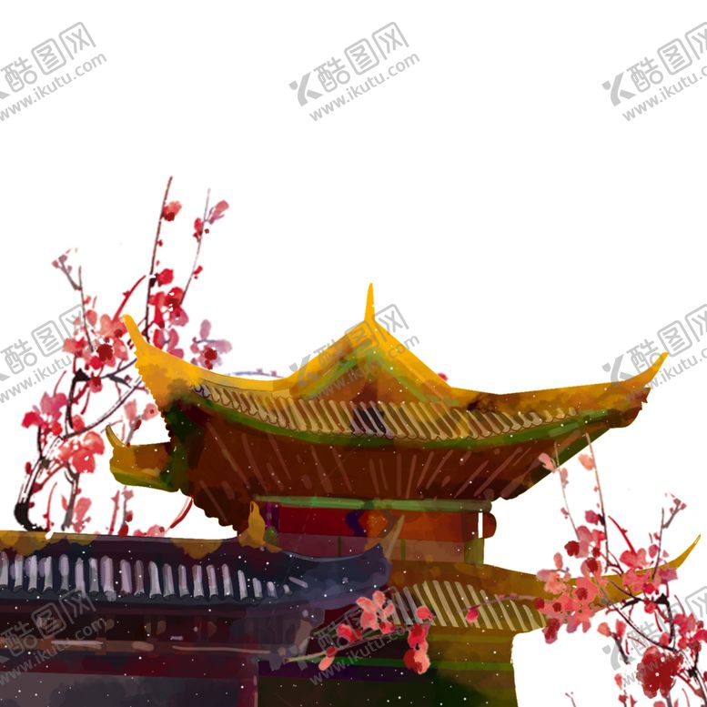 编号：39115305130042423804【酷图网】源文件下载-中国风水墨梅