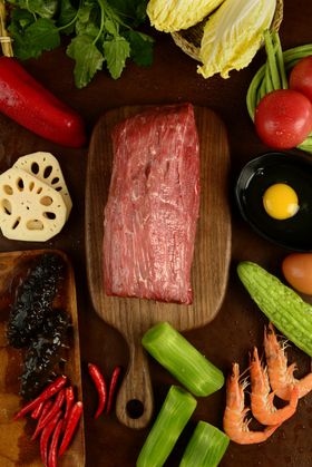 火锅烤肉食材门头牌匾
