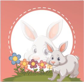 卡通动物文本框创意相边对话插图