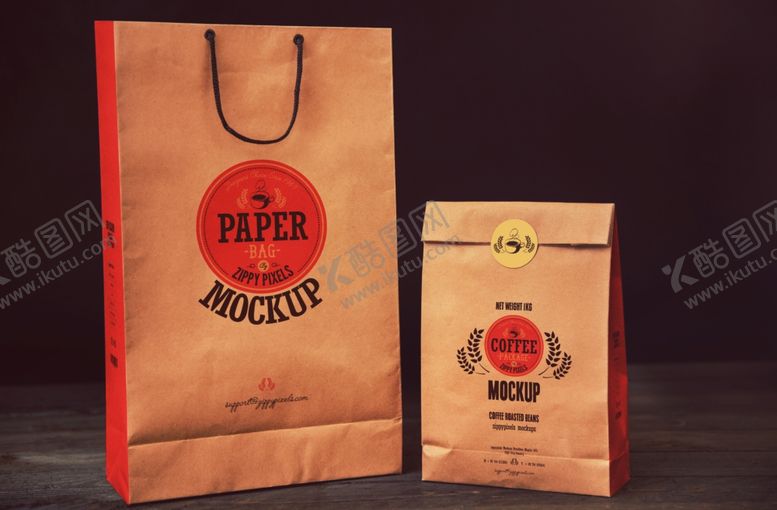 编号：26593709272206587783【酷图网】源文件下载-牛皮纸袋样机