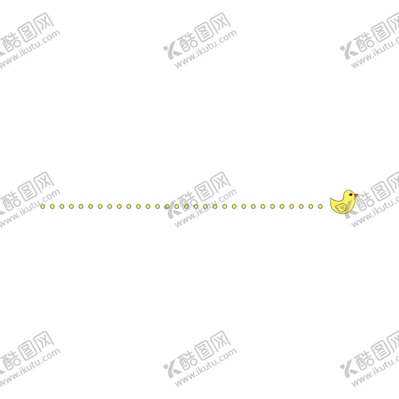 编号：78187904190954495886【酷图网】源文件下载-黄色小鸟分割线元素