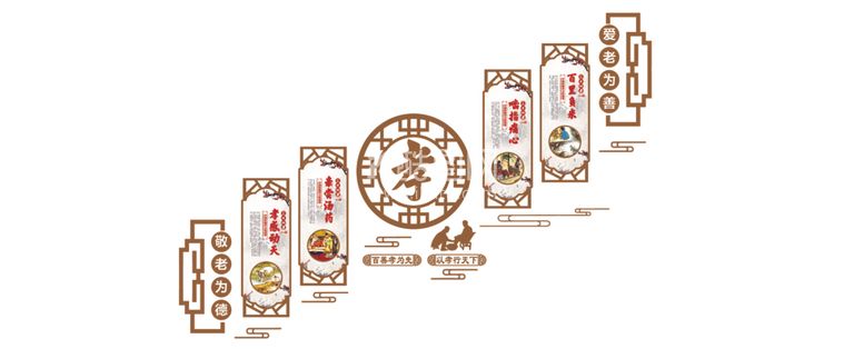 编号：58456512202205594952【酷图网】源文件下载-养老院文化墙