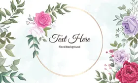 婚礼结婚请柬邀请函玫瑰花小清新迎宾区庆