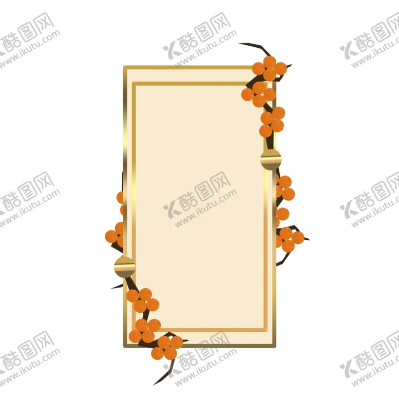 编号：67741504260039028595【酷图网】源文件下载-花朵国潮边框元素