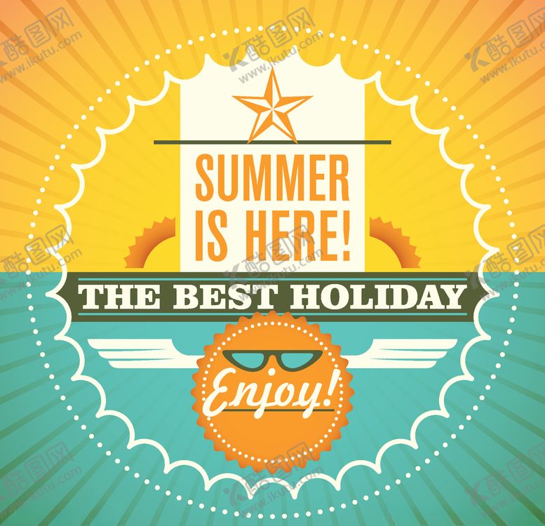 编号：61029809152311268740【酷图网】源文件下载-夏日海滩图案设计