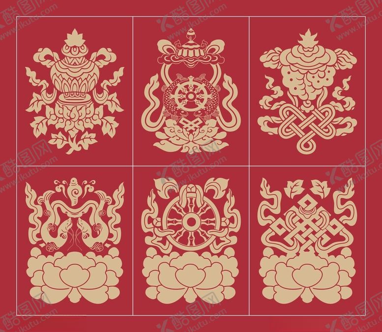 编号：90512304201304061328【酷图网】源文件下载-中式传统吉祥纹饰