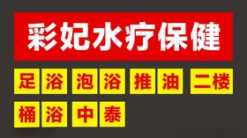养生保健足浴展板