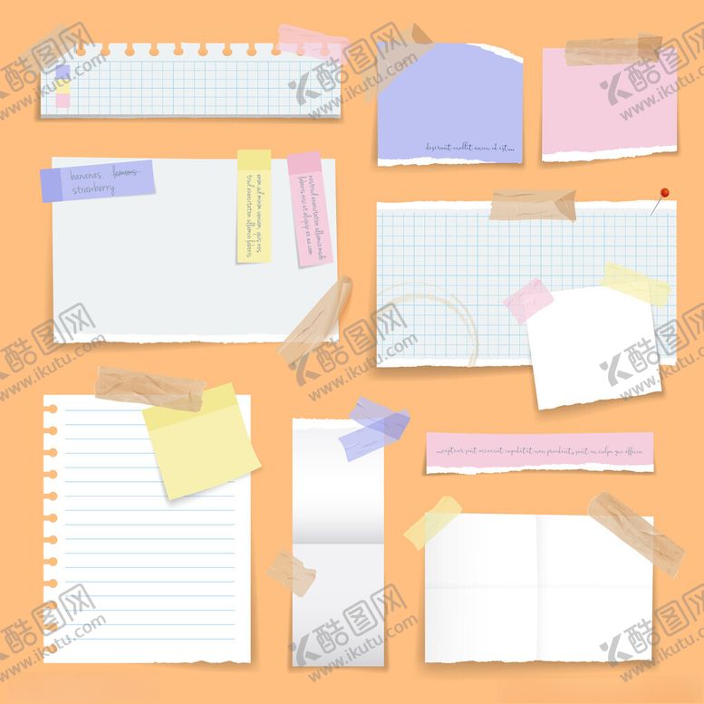 编号：72931011202112425257【酷图网】源文件下载-便签纸