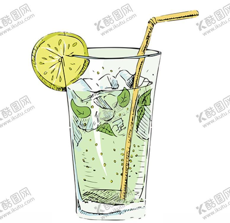 编号：98224409091748159134【酷图网】源文件下载-矢量柠檬冰水