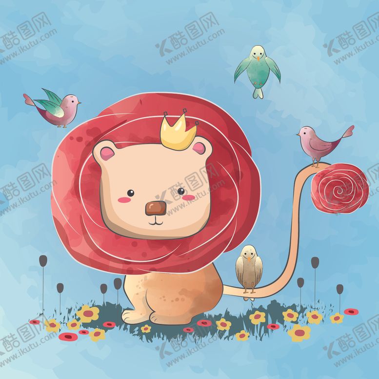 编号：15054706291434255945【酷图网】源文件下载-卡通狮子