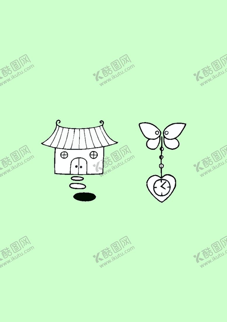 编号：11370201141146043885【酷图网】源文件下载-简笔画房子