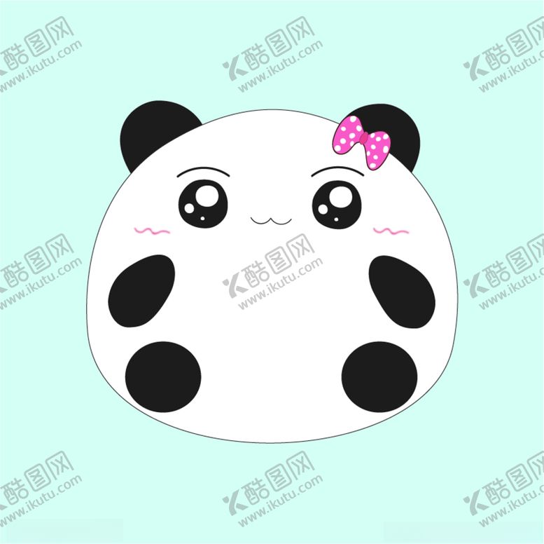 编号：92427903261744088194【酷图网】源文件下载-卡通矢量手绘熊猫妹妹