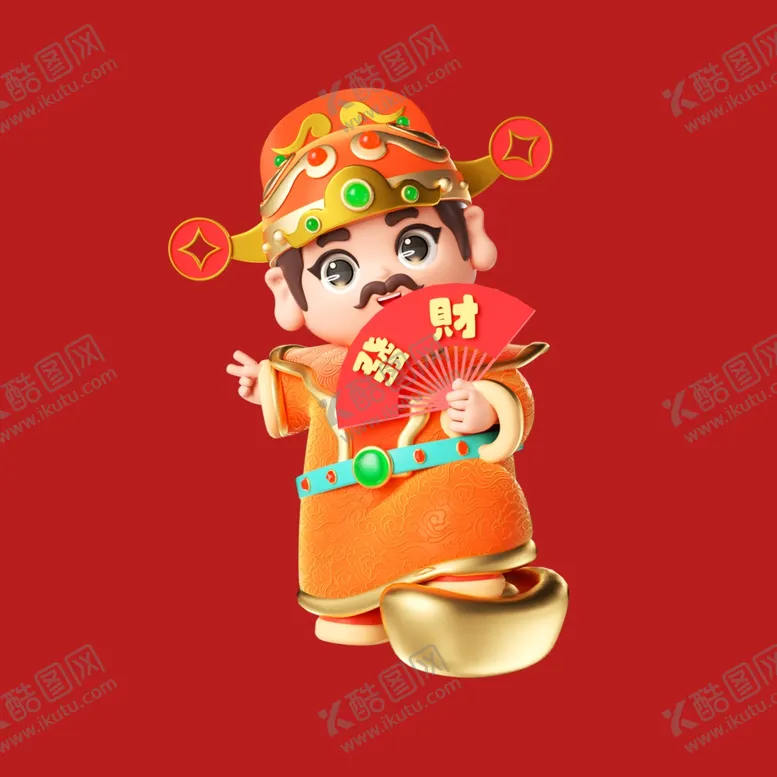 编号：42922701281930173279【酷图网】源文件下载-3D动画财神