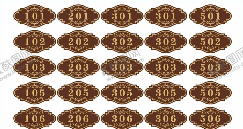 编号：58416609250211401400【酷图网】源文件下载-门牌号