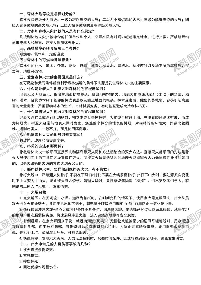 编号：98885303221251386320【酷图网】源文件下载-森林防火宣传篇
