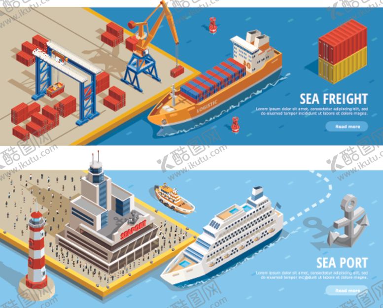 编号：46002309240731192472【酷图网】源文件下载-港口油轮货物分炼卡通立体平面图