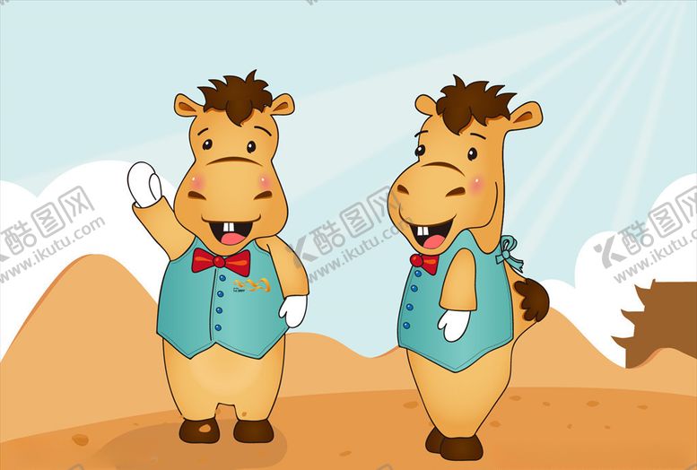 编号：41141709280915223373【酷图网】源文件下载-吉祥物骆驼