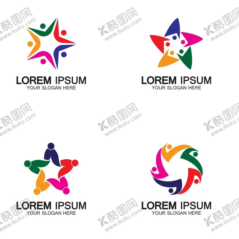 编号：02793510080049215089【酷图网】源文件下载-抽象人物图标