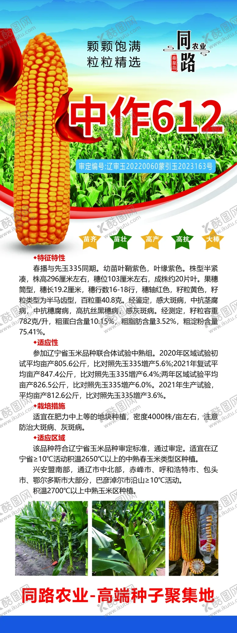 编号：61929701261206345531【酷图网】源文件下载-中作612玉米