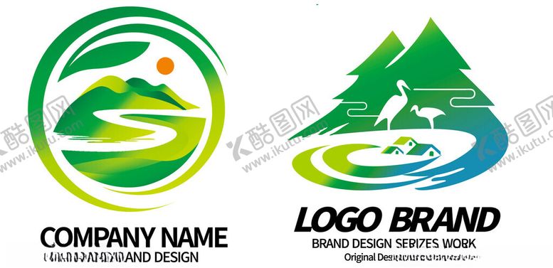 编号：28911611182337074279【酷图网】源文件下载-山水间旅游城市民宿标志logo