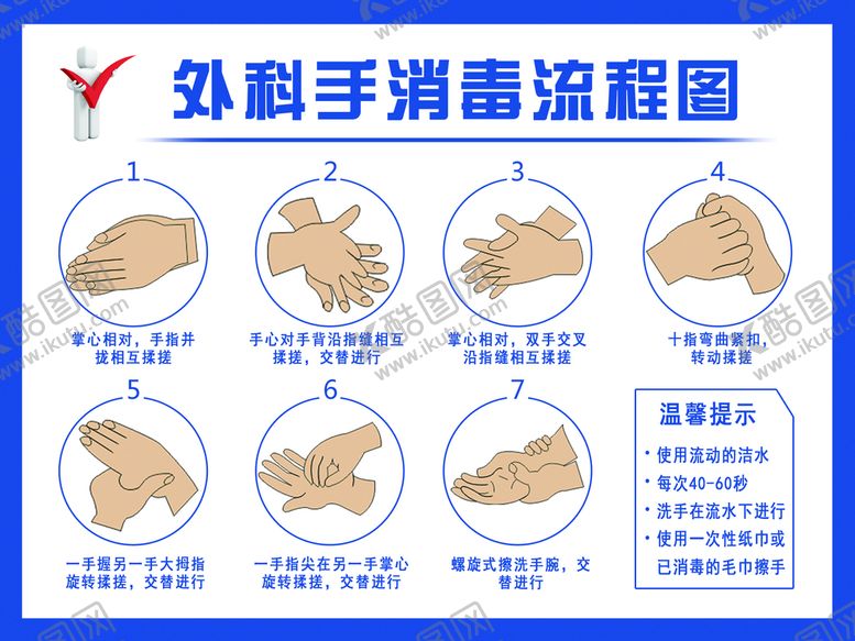 编号：27106409270748071067【酷图网】源文件下载-外科手消毒流程图