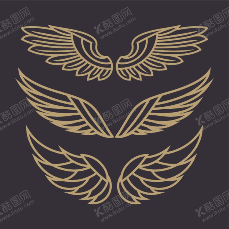 编号：49253909210610526563【酷图网】源文件下载-翅膀logo