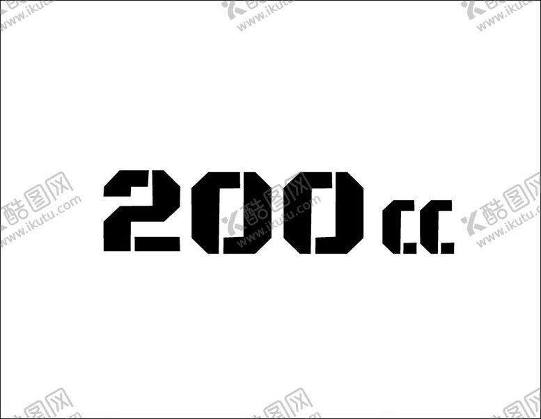 编号：86314902161304479071【酷图网】源文件下载-200cc字体设计