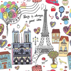 创意拼接卡通图案背景