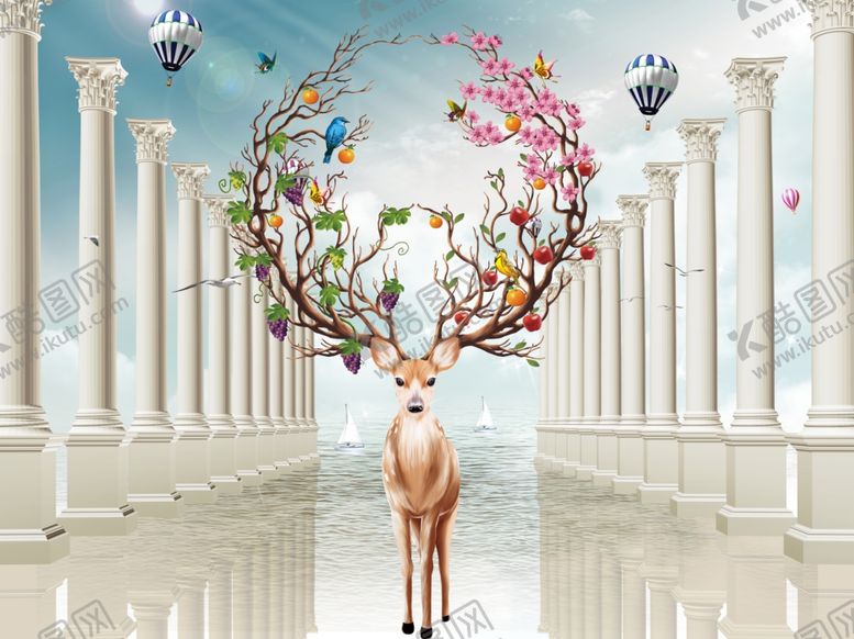 编号：74073310290041033319【酷图网】源文件下载-麋鹿