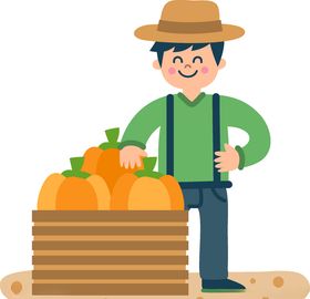 农民养殖户粮劳作村
