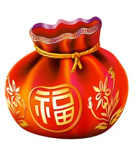 钱袋财富插画卡通海报素材