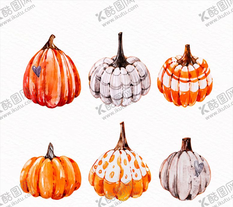 编号：21228709230702048395【酷图网】源文件下载-彩绘花纹南瓜