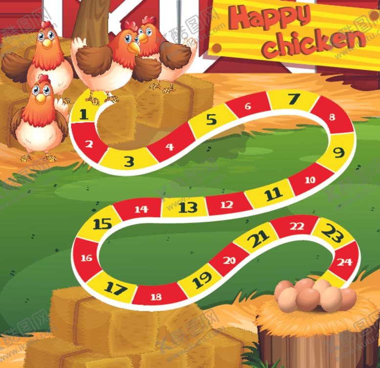 编号：59049710070713122774【酷图网】源文件下载-卡通鸡线路图