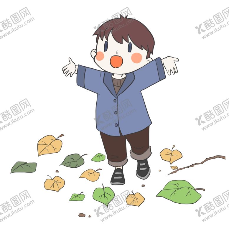 编号：37511606270039239121【酷图网】源文件下载-可爱手绘卡通男孩形象人物设计