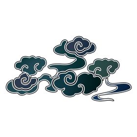 中国风泼墨装饰云彩