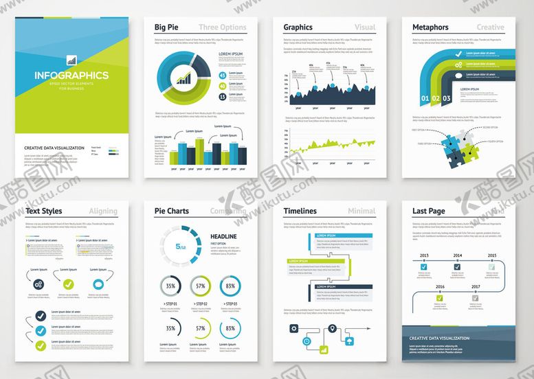 编号：88239504050253295264【酷图网】源文件下载-多彩商务图表PPT模板