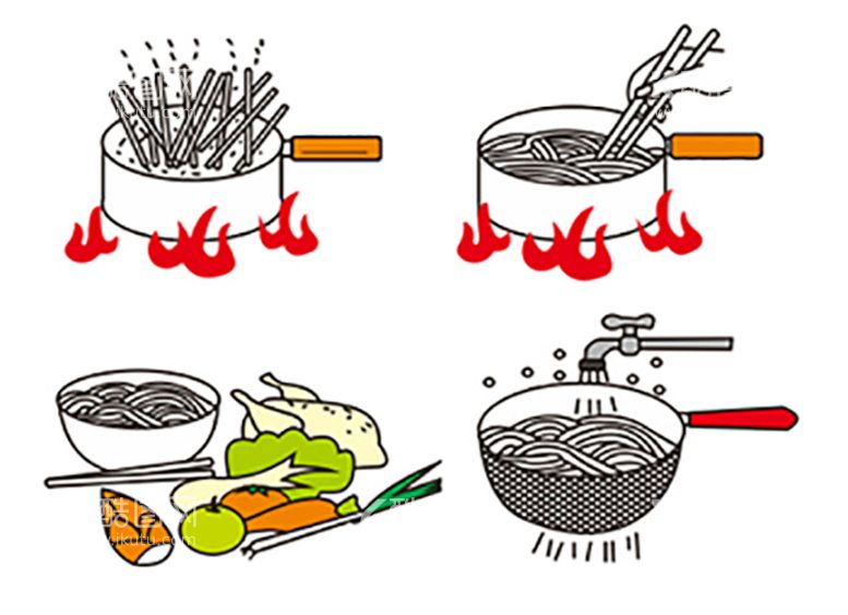 编号：16527511130622148956【酷图网】源文件下载-煮面条方法