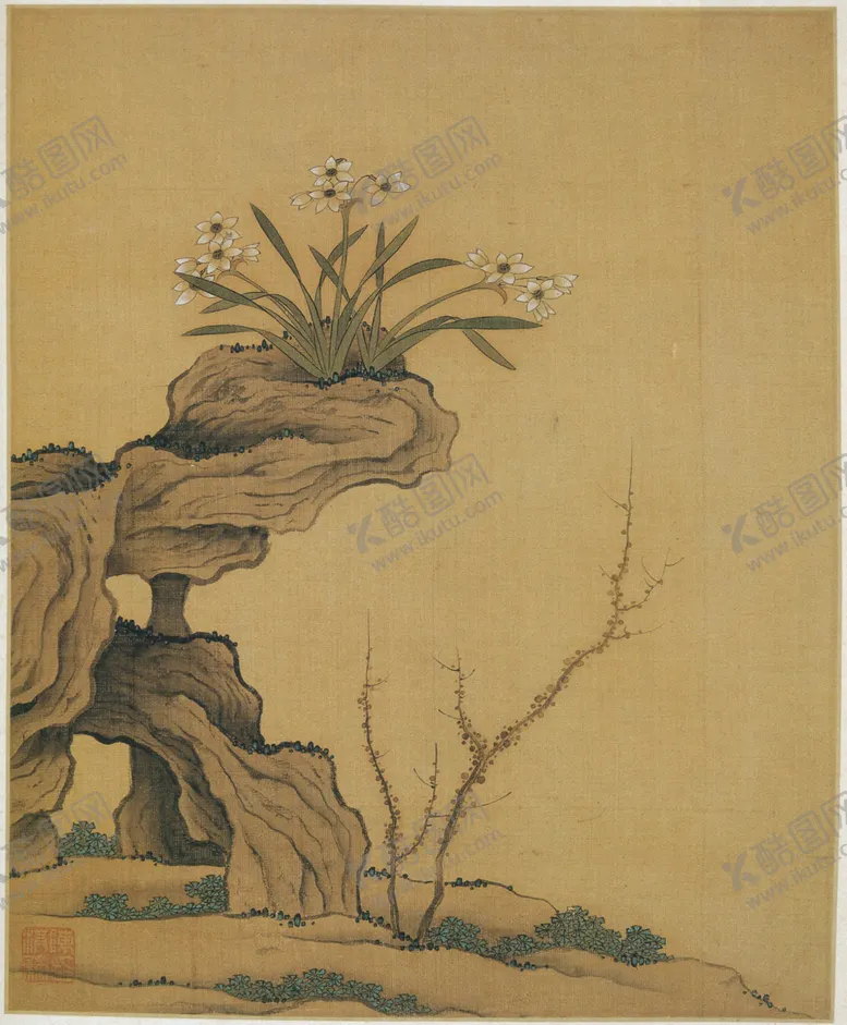 编号：11883207010750307046【酷图网】源文件下载-植物花朵工笔画