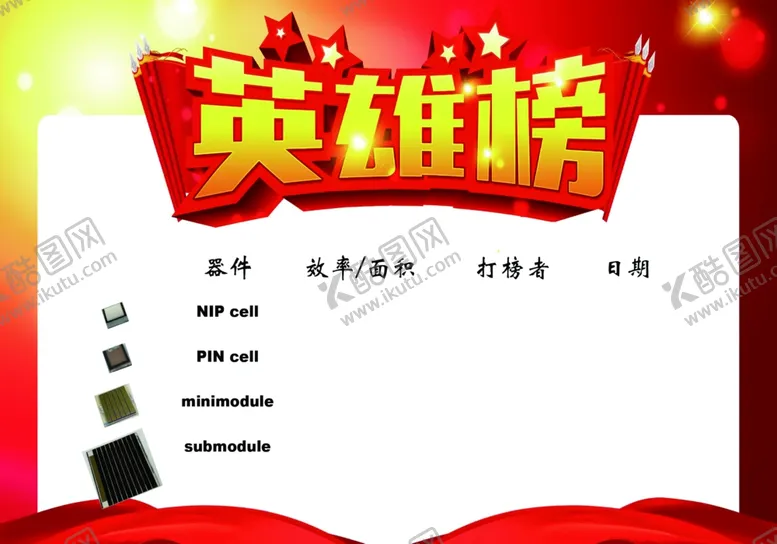 编号：63099705041237165670【酷图网】源文件下载-英雄榜红色原件不分割图层